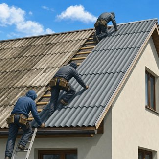 Замена шифера